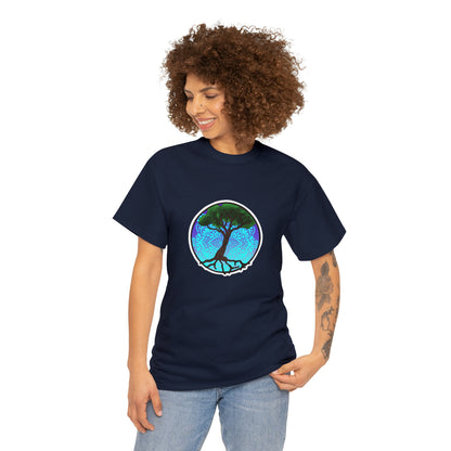 Tree of life Mandala Unisex Heavy Cotton Tee T-Shirt Printify   