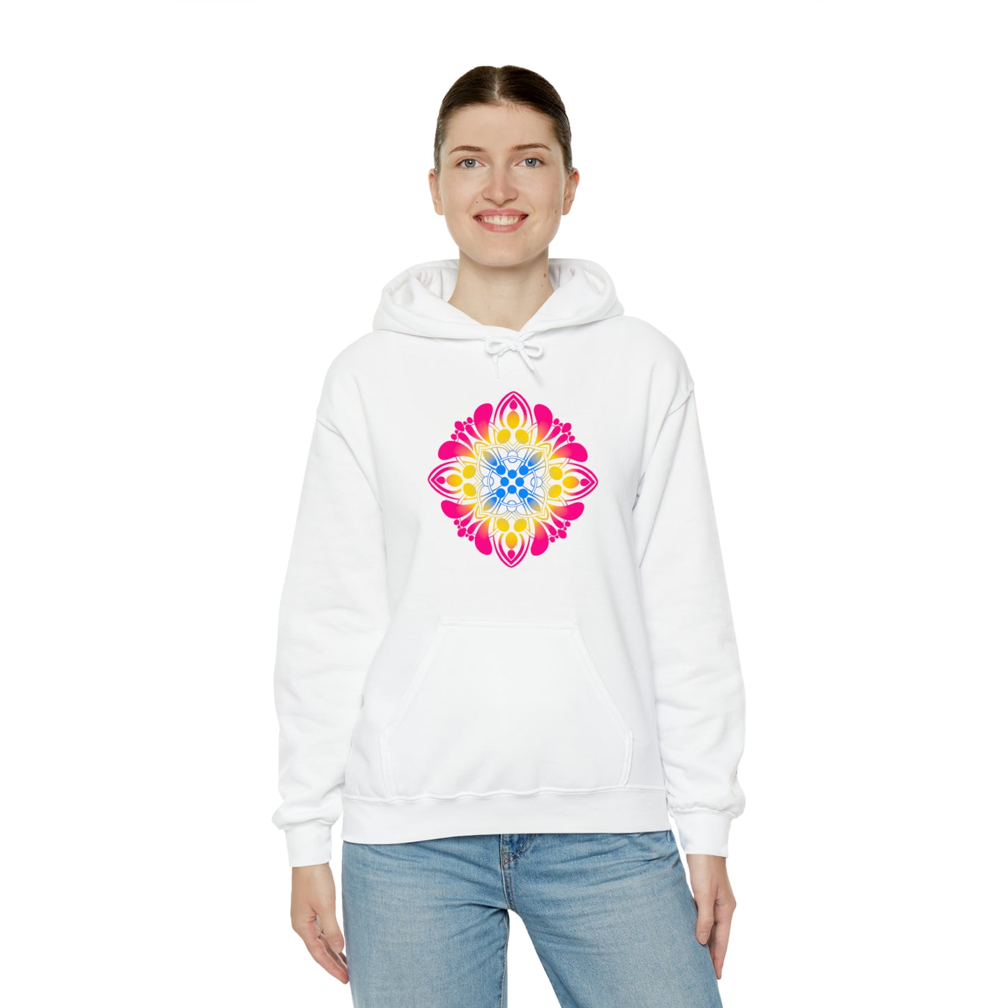 pansexual pride Unisex Heavy Blend™ Hooded Sweatshirt Hoodie Printify   