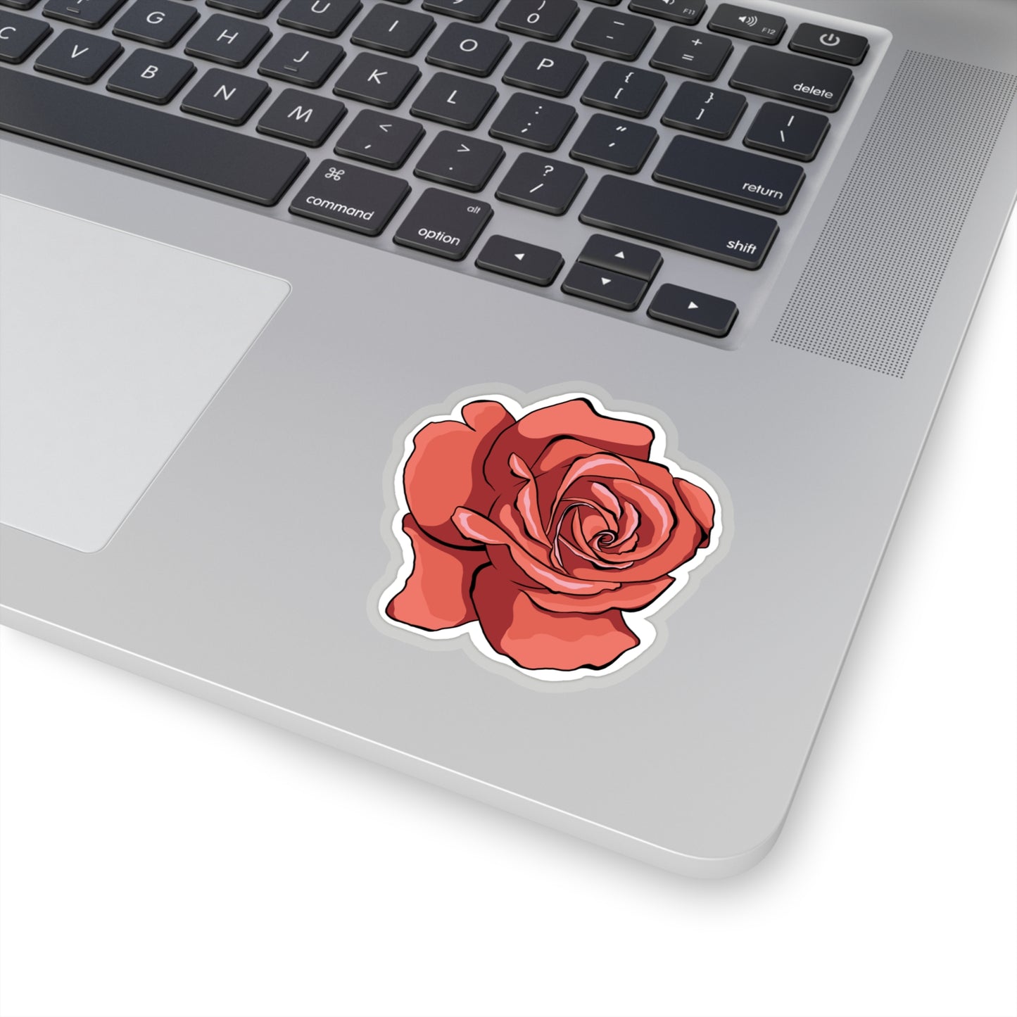 Rose Kiss-Cut Sticker Paper products Printify   