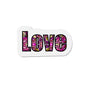 Colorful Love Die-Cut Magnet Home Decor Printify 4" x 4" Die-Cut 1 pc