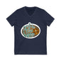 Don’t be a tear waffle Unisex Jersey Short Sleeve V-Neck Tee V-neck Printify XS Navy 