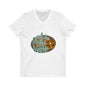 Don’t be a tear waffle Unisex Jersey Short Sleeve V-Neck Tee V-neck Printify XS White 