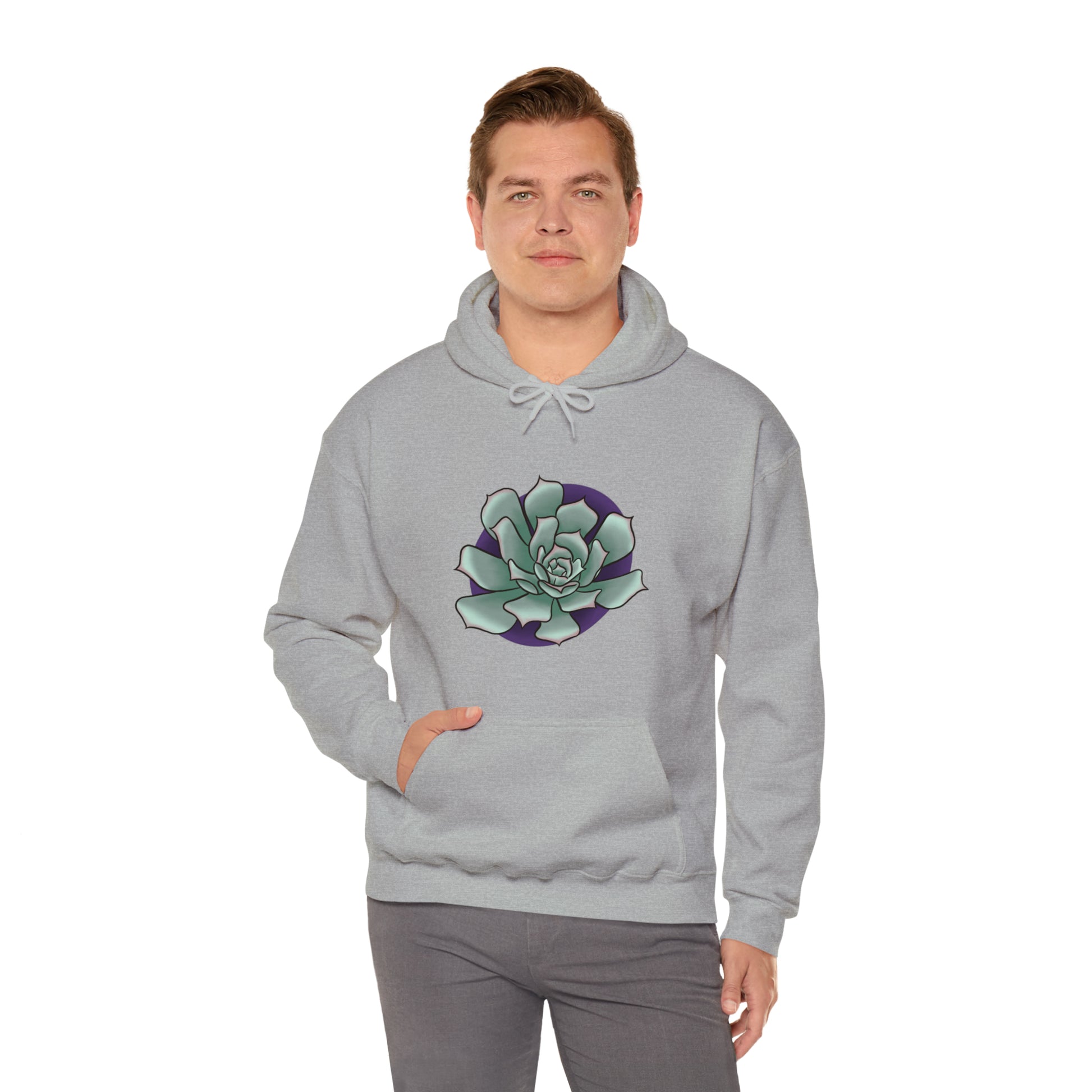 succulent Unisex Heavy Blend™ Hooded Sweatshirt Hoodie Printify   