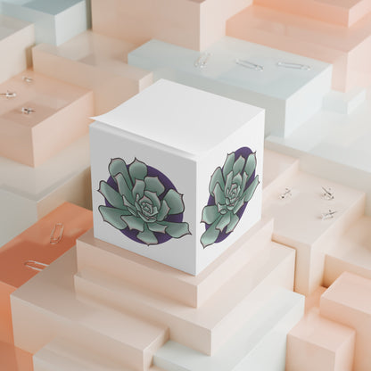 Succulent note cube Paper products Printify   