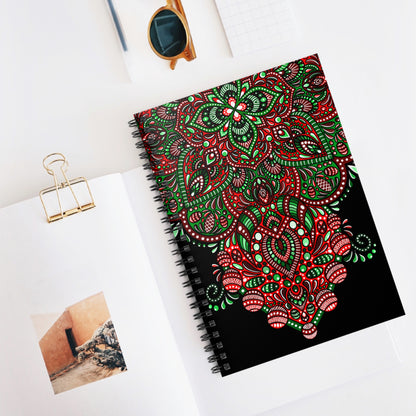 Holiday design Spiral Notebook - Ruled Line Paper products Printify   