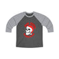 merry christmas skull Unisex Tri-Blend 3\4 Raglan Tee Long-sleeve Printify Premium Heather / Vintage Black S 