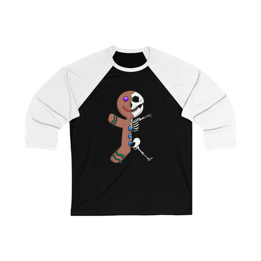 Do you know the muffin man? Unisex 3\4 Sleeve Baseball Tee Long-sleeve Printify Black/ White M 