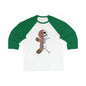 Do you know the muffin man? Unisex 3\4 Sleeve Baseball Tee Long-sleeve Printify White/ Kelly S 