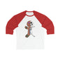 Do you know the muffin man? Unisex 3\4 Sleeve Baseball Tee Long-sleeve Printify White/Red 2XL 