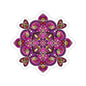 Pink Mandala Kiss-Cut Sticker Paper products Printify 4" × 4" White 