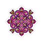 Pink Mandala Kiss-Cut Sticker Paper products Printify 6" × 6" White 