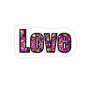 Colorful Love Kiss-Cut Sticker Paper products Printify 3" × 3" White 