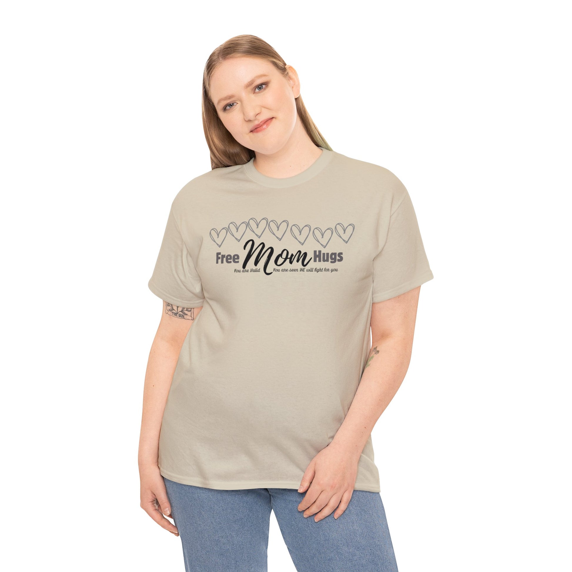 Spread Love and Acceptance: "Free Mom Hugs" Shirt T-Shirt Printify   