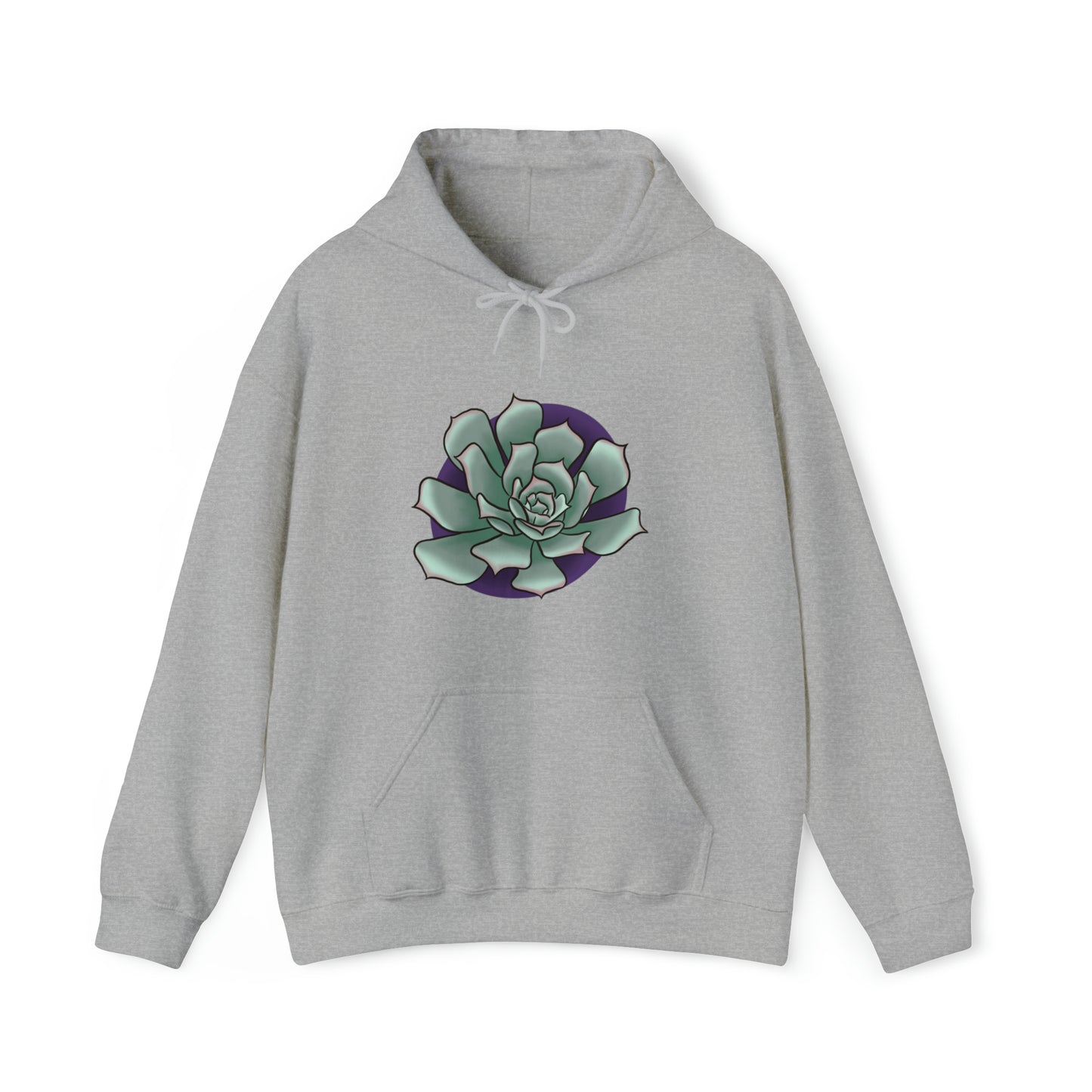 succulent Unisex Heavy Blend™ Hooded Sweatshirt Hoodie Printify Sport Grey M 