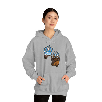 bear paws Unisex Heavy Blend™ Hooded Sweatshirt Hoodie Printify   