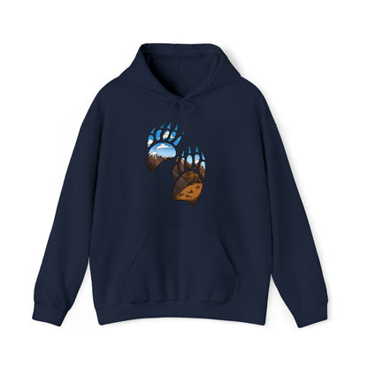 bear paws Unisex Heavy Blend™ Hooded Sweatshirt Hoodie Printify Navy S 