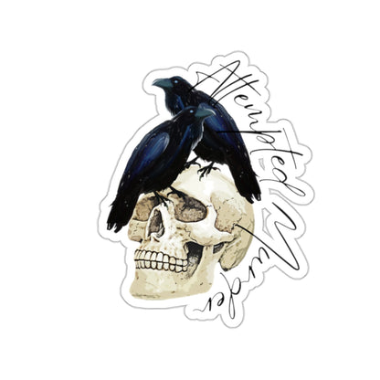 Crow Skull Kiss-Cut Stickers