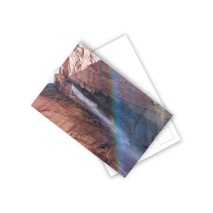 Zion Waterfall Postcards (10pcs) Paper products Printify   