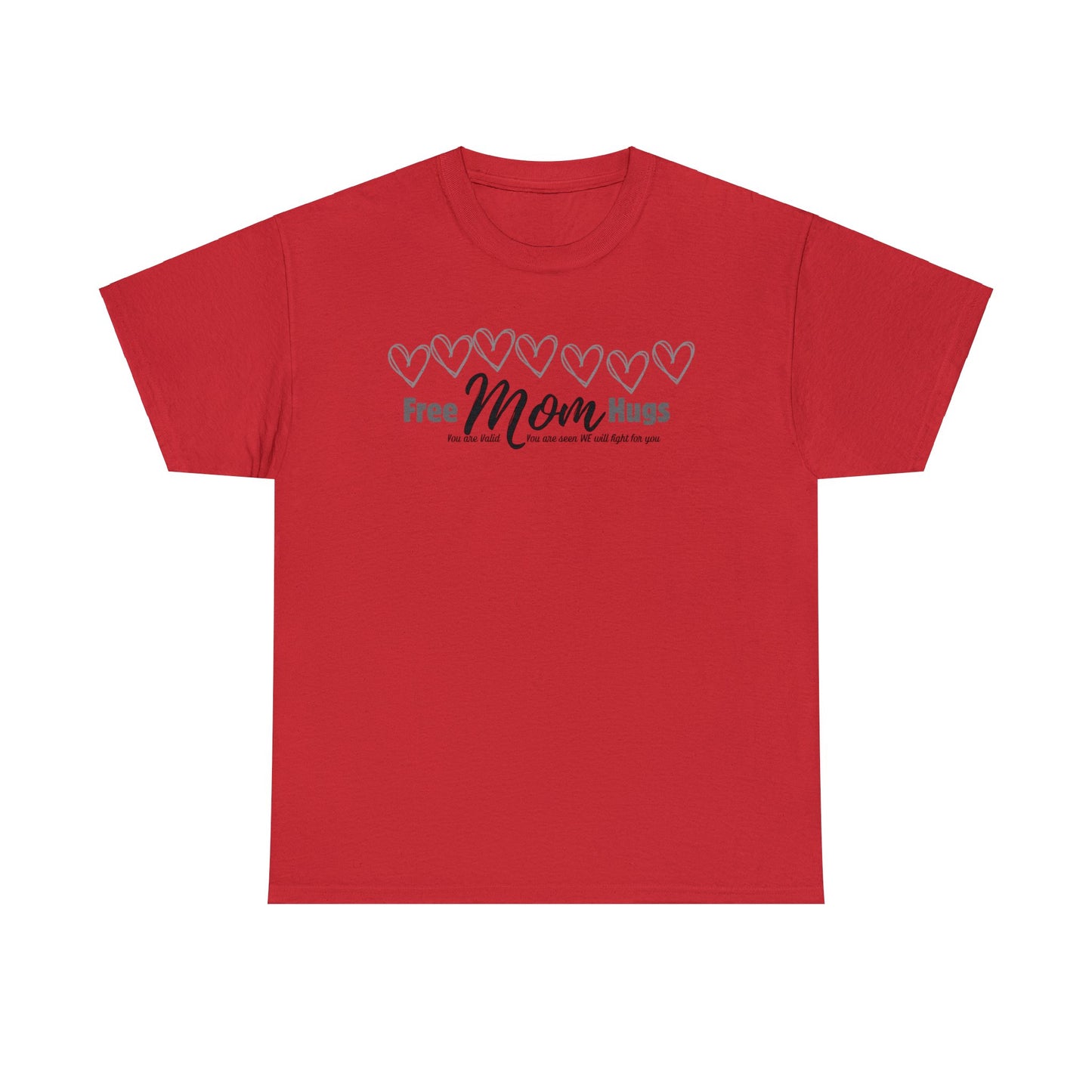 Spread Love and Acceptance: "Free Mom Hugs" Shirt T-Shirt Printify Red S 