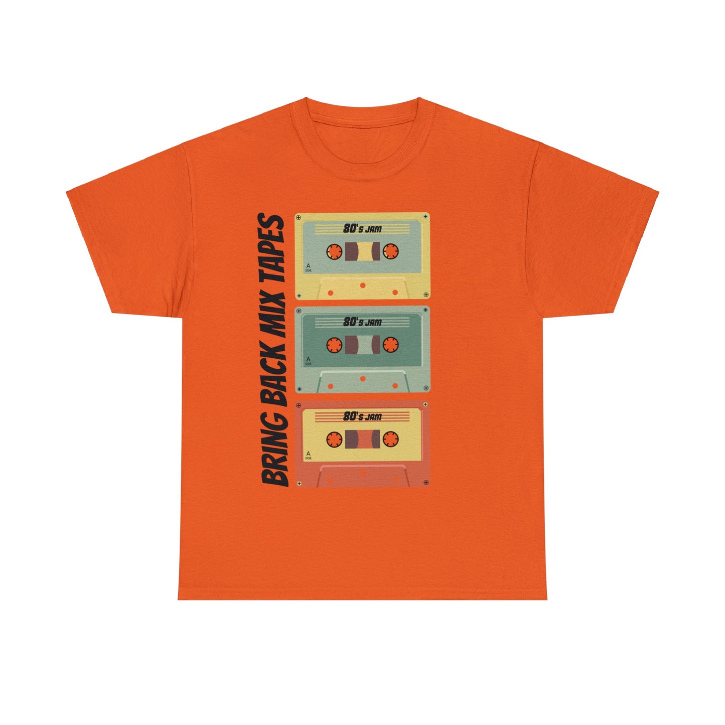 Bring back Mix tapes T shirt T-Shirt Printify Orange S 