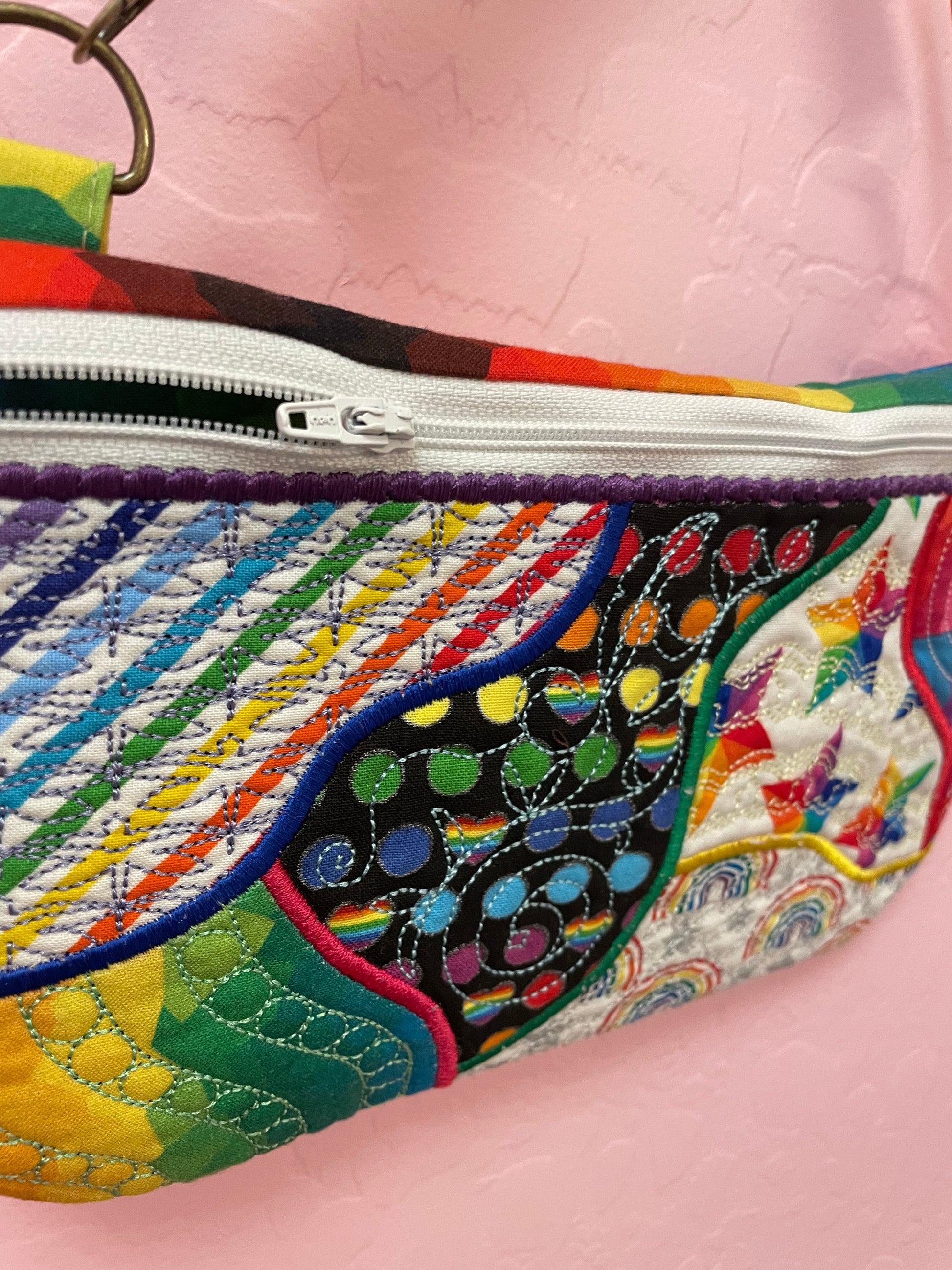 Rainbow pride clutch  April & Mae designs and alterations    