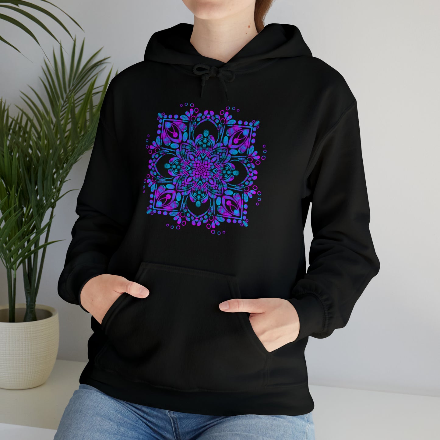 Mandala hoodie Unisex Heavy Blend™ Hooded Sweatshirt Hoodie Printify   