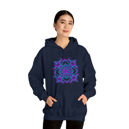 Mandala hoodie Unisex Heavy Blend™ Hooded Sweatshirt Hoodie Printify   