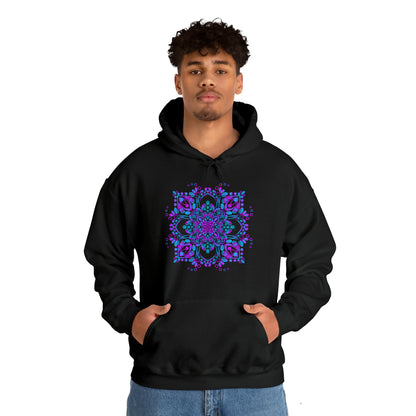 Mandala hoodie Unisex Heavy Blend™ Hooded Sweatshirt Hoodie Printify   