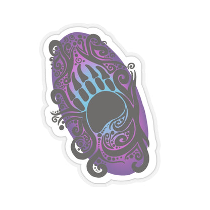 Bear Paw Kiss-Cut Sticker Paper products Printify   