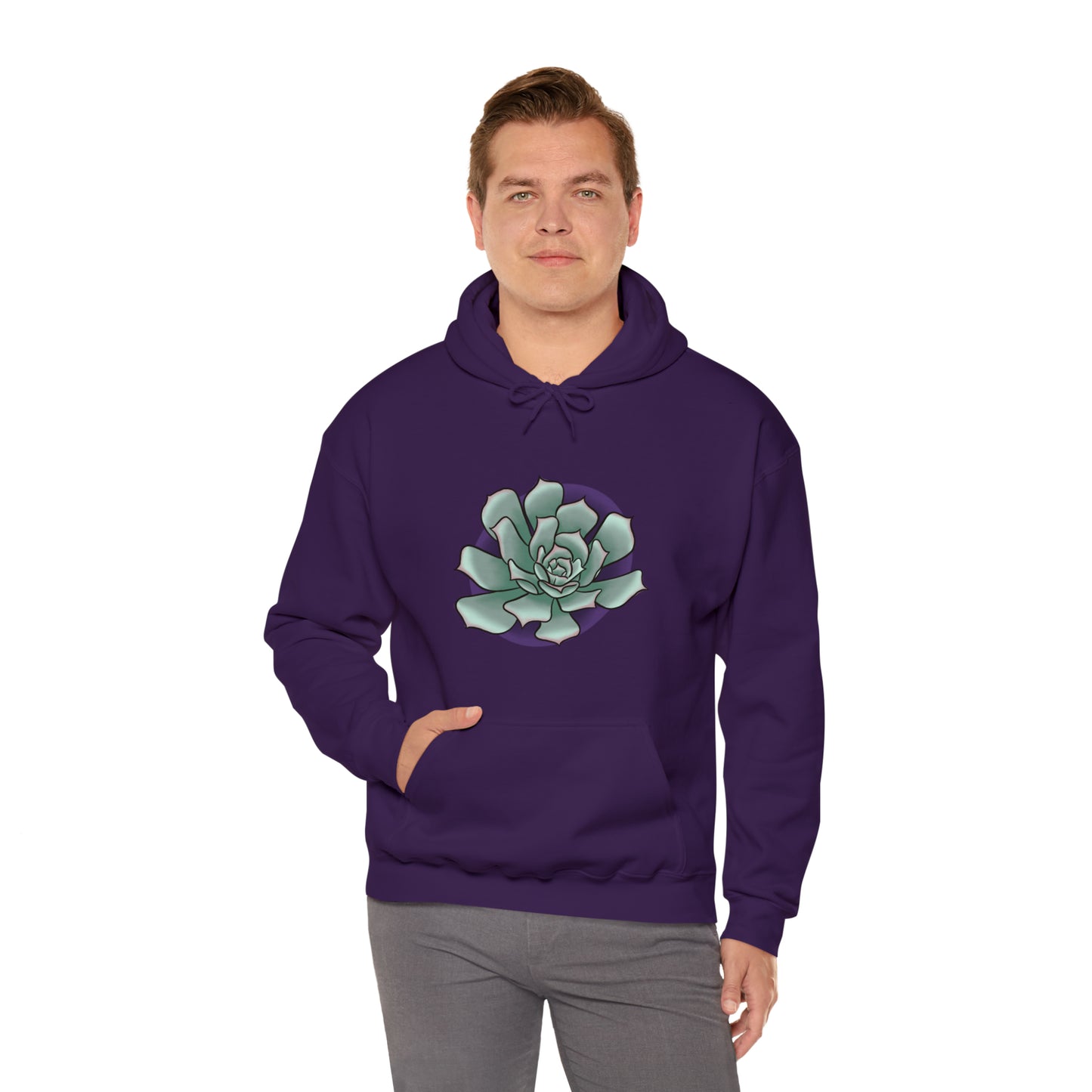 succulent Unisex Heavy Blend™ Hooded Sweatshirt Hoodie Printify   