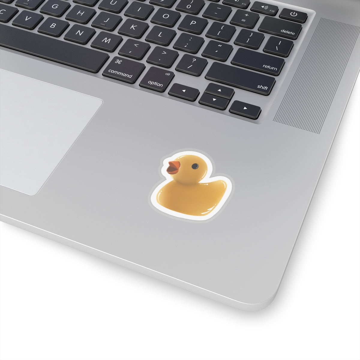 Rubber duckie Kiss-Cut Sticker Paper products Printify   