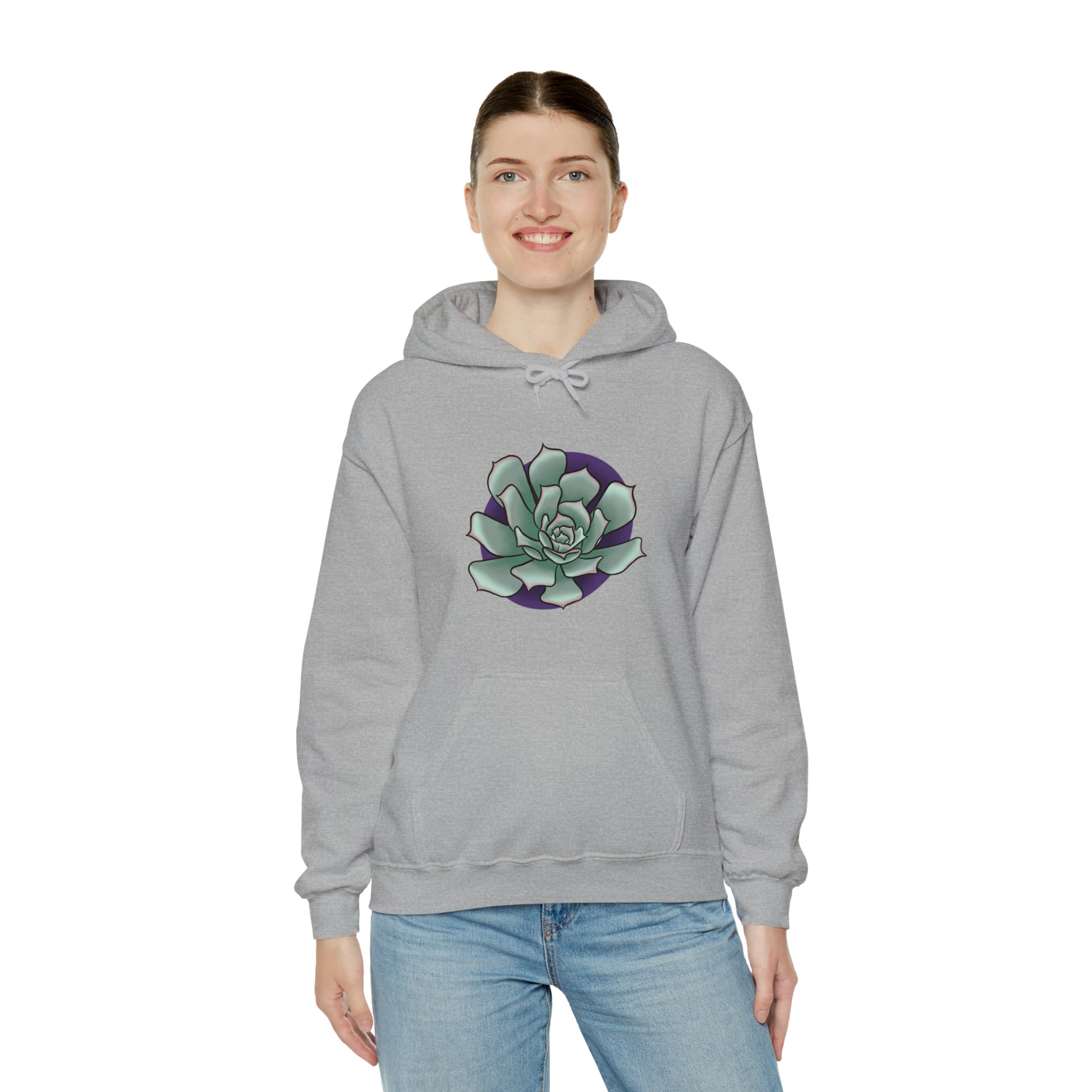 succulent Unisex Heavy Blend™ Hooded Sweatshirt Hoodie Printify   