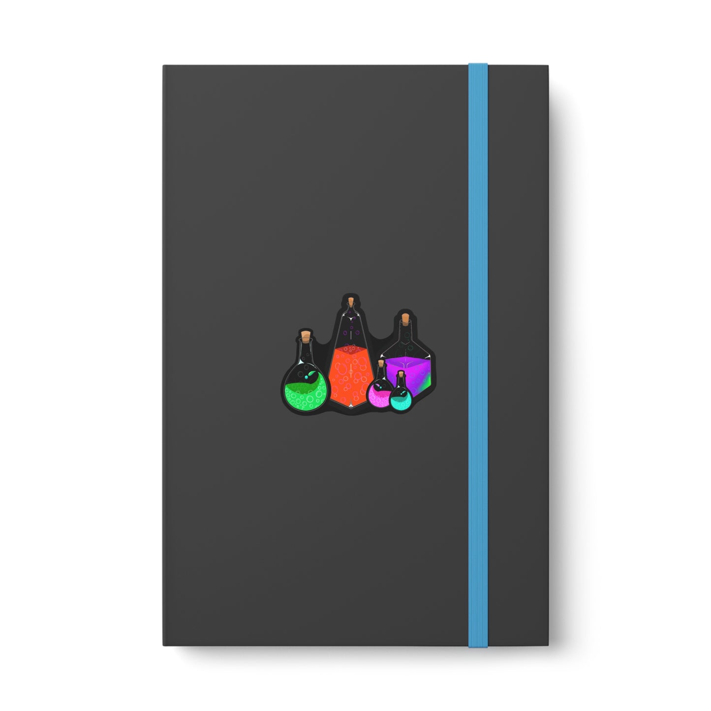 Potion bottles Color Contrast Notebook - Ruled Paper products Printify   