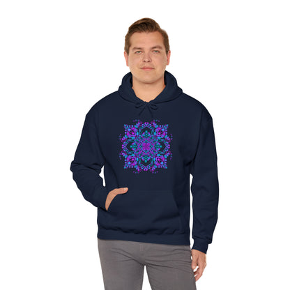 Mandala hoodie Unisex Heavy Blend™ Hooded Sweatshirt Hoodie Printify   