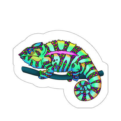 chameleon Kiss-Cut Sticker Paper products Printify   