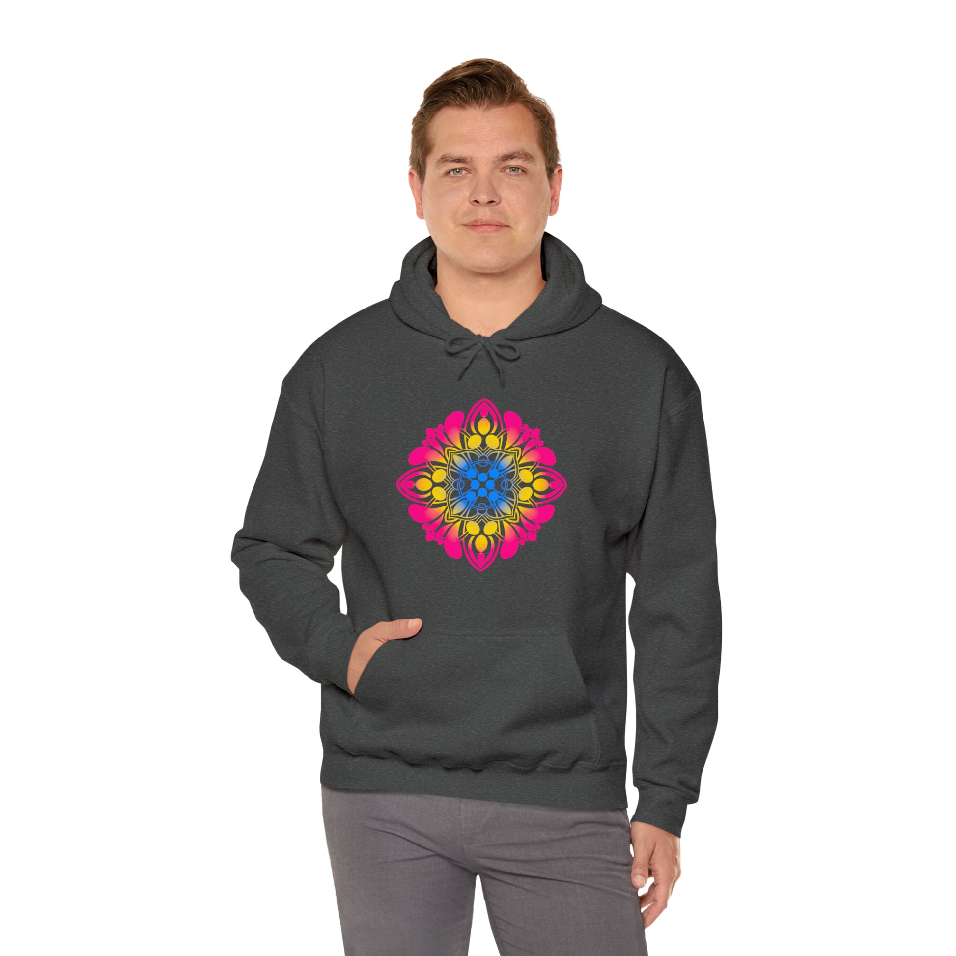 pansexual pride Unisex Heavy Blend™ Hooded Sweatshirt Hoodie Printify   