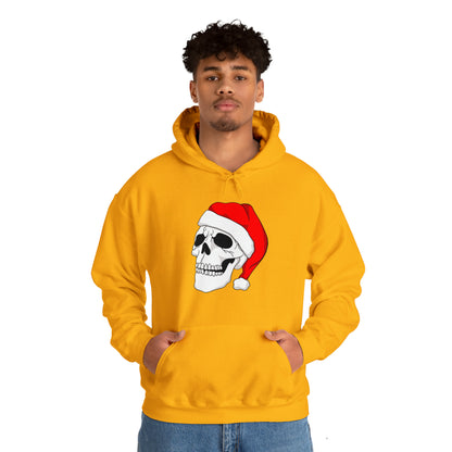 Santa Skull Unisex Heavy Blend™ Hooded Sweatshirt Hoodie Printify   