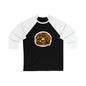 Buddha Unisex 3\4 Sleeve Baseball Tee Long-sleeve Printify Black/ White XL 