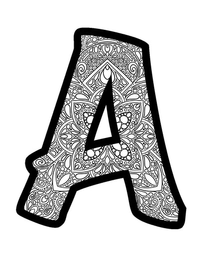 Alphabet Coloring Book Paper products April & Mae designs and alterations   