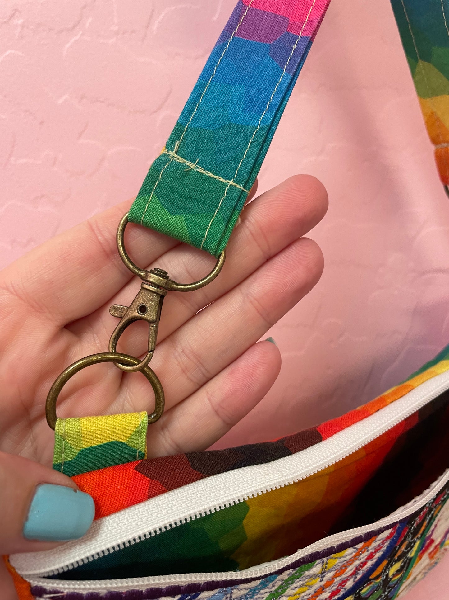 Rainbow pride clutch  April & Mae designs and alterations    