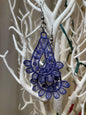 purple free standing lace teardrop earrings earrings April & Mae designs and alterations   