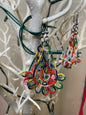 Multi colored free standing lace teardrop earrings earrings April & Mae designs and alterations   