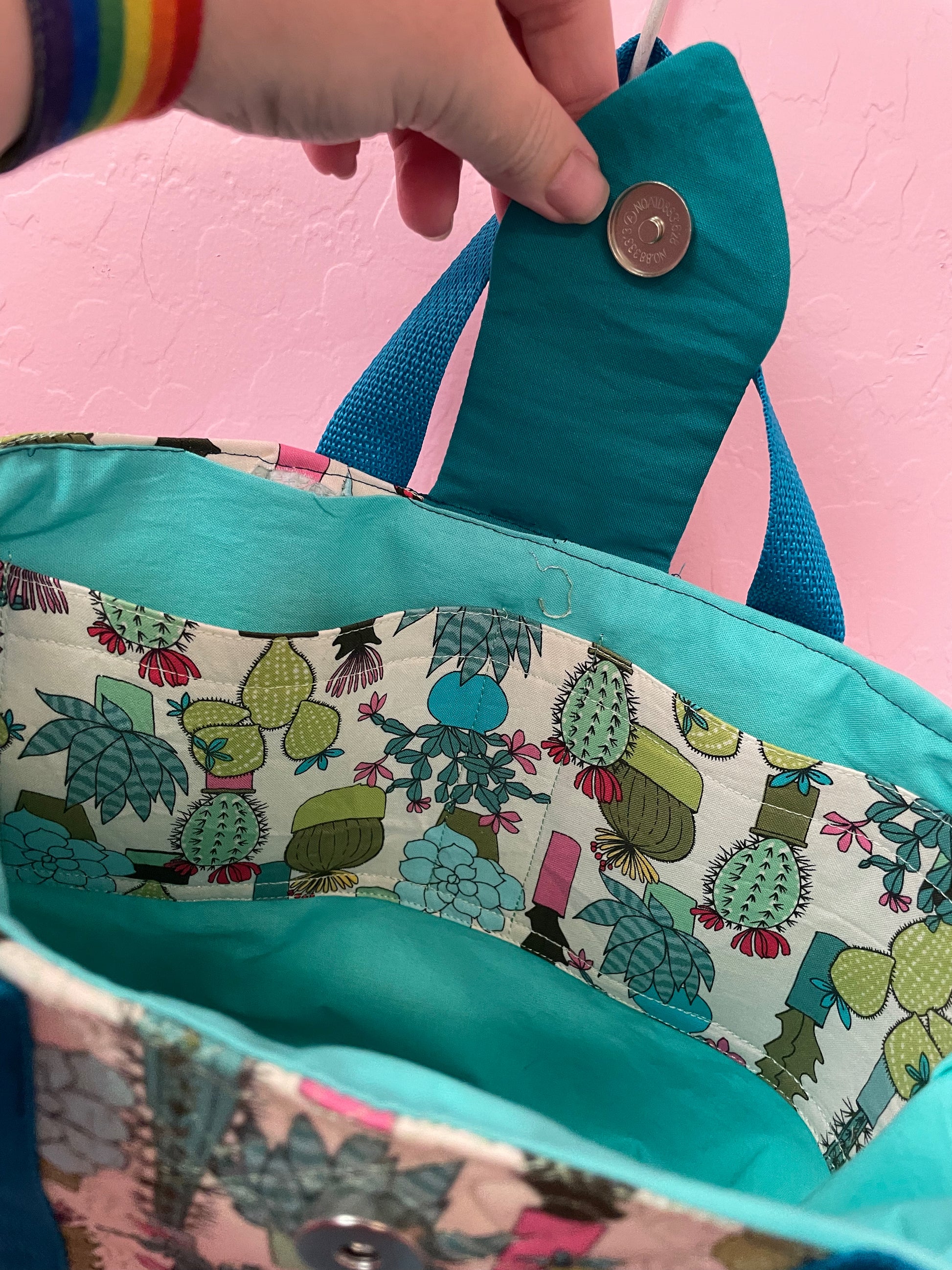 small Cacti Tote bag Bags April & Mae designs and alterations   