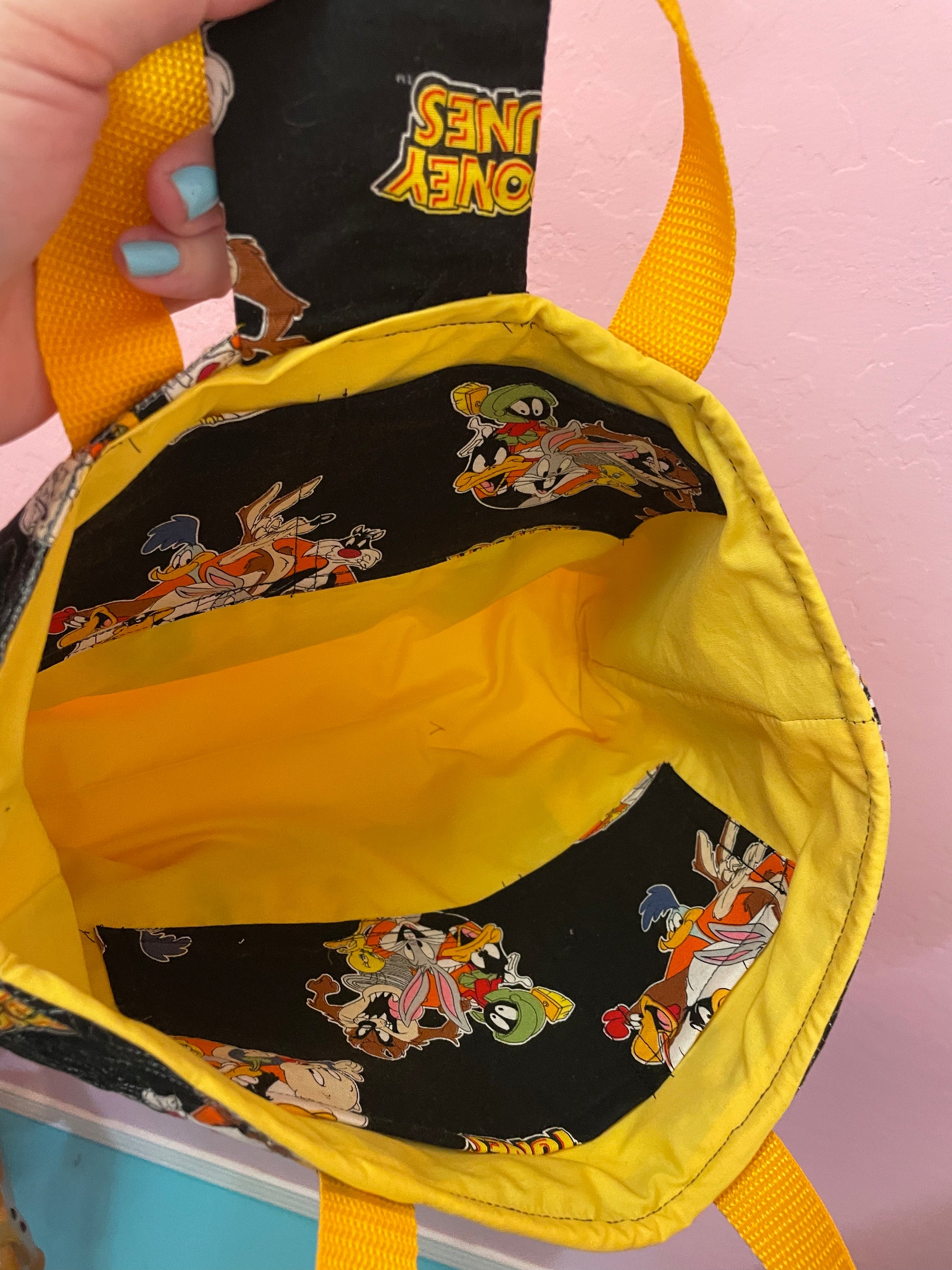 Small looney tunes tote bag Bags April & Mae designs and alterations   