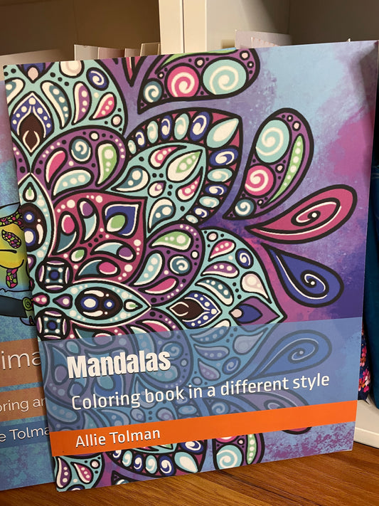 Mandala Coloring book in a different style Paper products April & Mae designs and alterations   