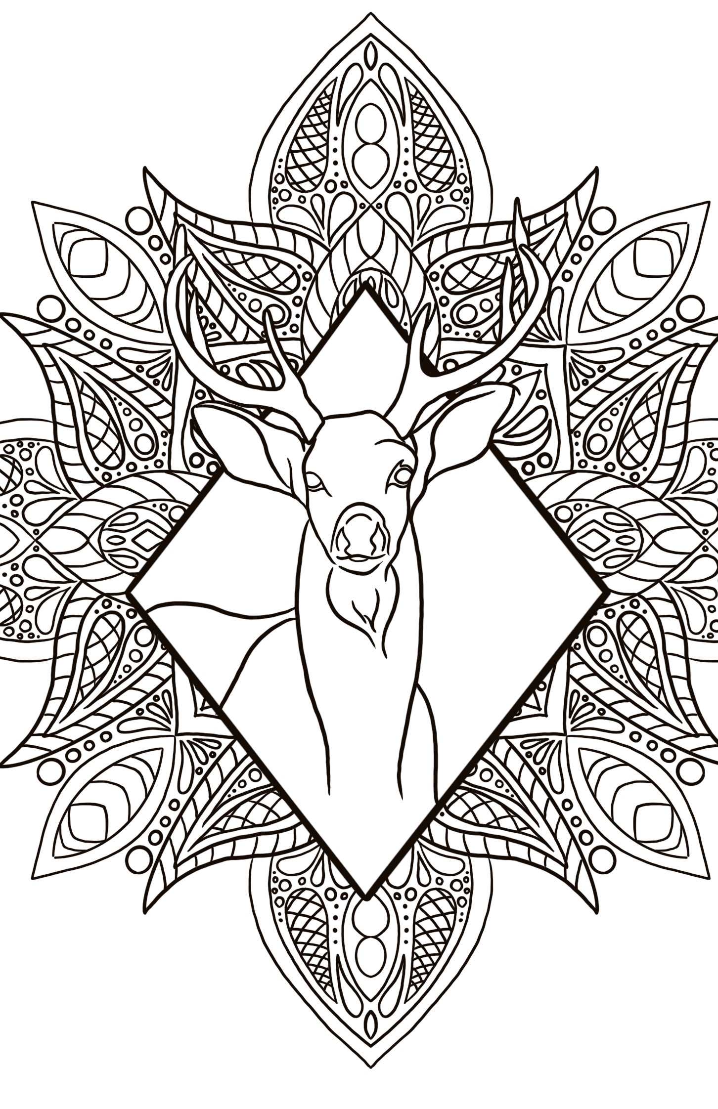 Animal Mandala Coloring book Paper products April & Mae designs and alterations   