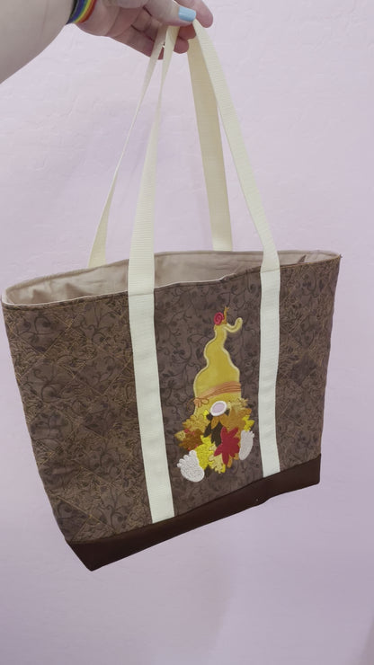 Large Gnome tote bag